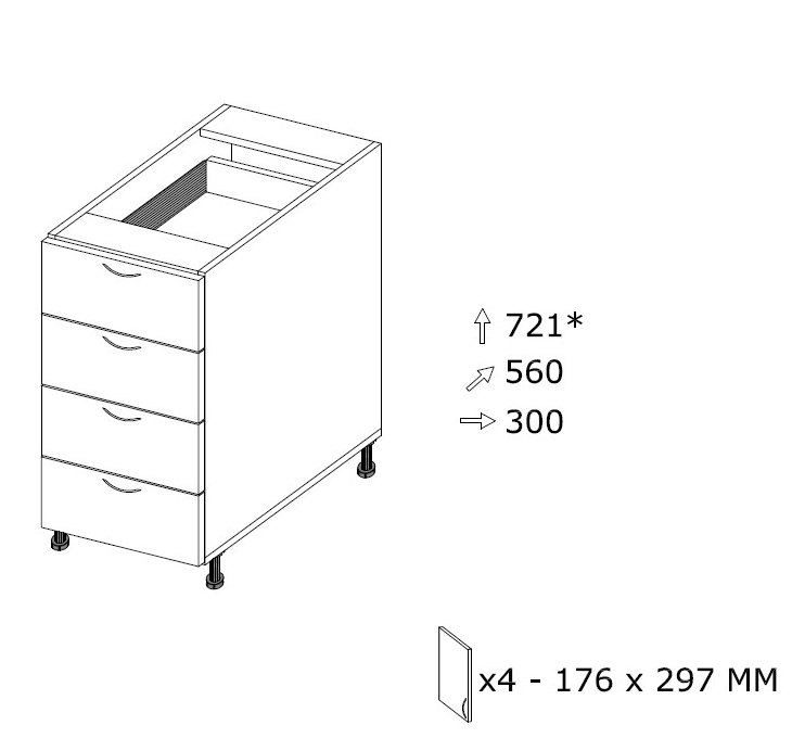 Alakaappi SSZ 3 MX L 300 x K 721 Alakaappi SSZ 3 MX L 300 x K 721
